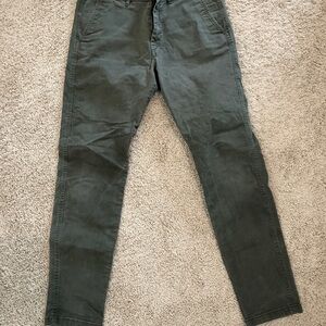 H&M Dark Green Chinos for Men